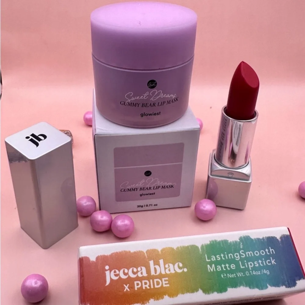 Glowiest Sweet Dreams Nourishing, Plumping Lip Mask & Jecca Blac Lipstick NIB